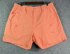 AFTCO Shorts Men 40 Pink Nylon Cargo Elastic 6" M01 Original Fishing NEW