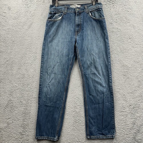 Levis 559 Jeans Mens 32x32 Relaxed Straight Fit Denim Blue Light Wash Zip Pants