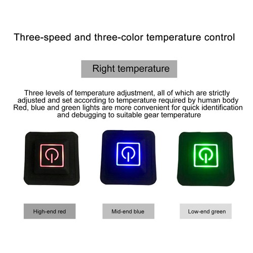 USB Electric Heating Pads Cloth 3 Gears Waterproof Clothes Vest Jacket Pads DY9 - Picture 5 of 12