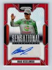 2025 Panini Prizm racing red autograph Brad Keselowski #SS-BKW 2/99