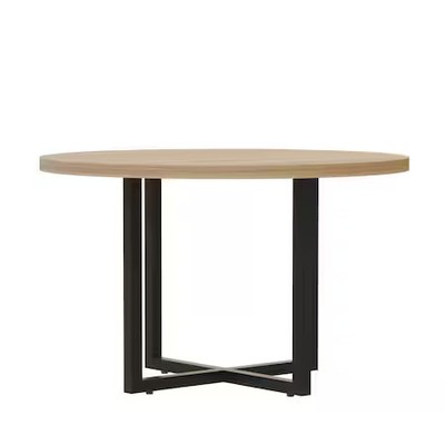 Mirella Mr42rsdd Conference Table, Steel Frame, Black