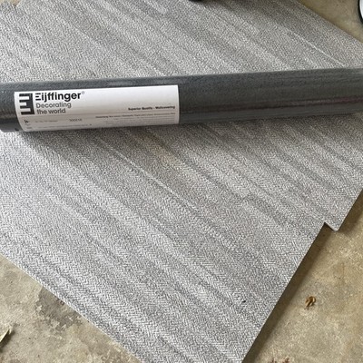 Eijffinger 300516 Latigo Charcoal Faux Leather Wallpaper (20.5 Inch X 33ft)  New