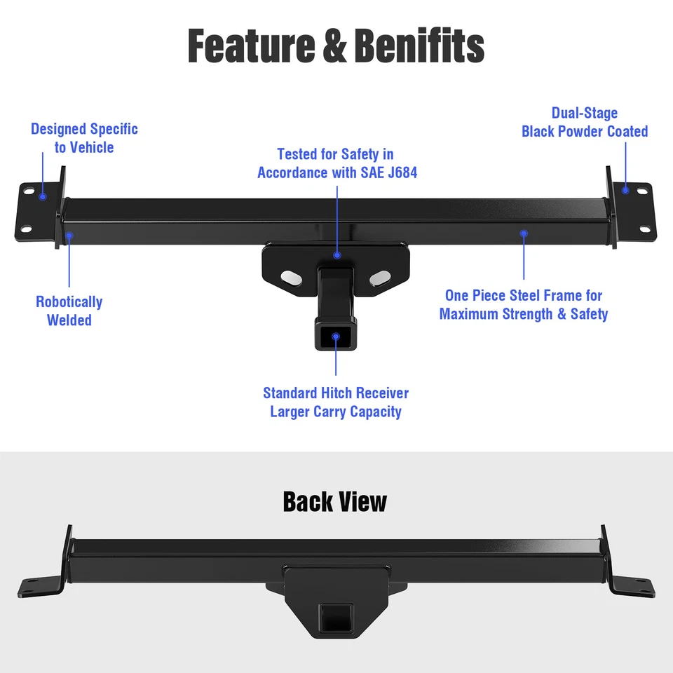 Receptor de enganche de remolque APS clase 3 para Toyota Sienna TODO 1998-2003 Foto 2 de 4