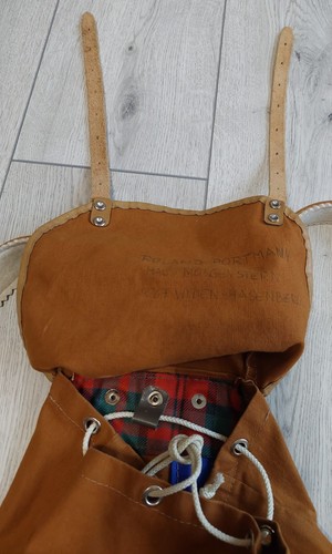 Touristenrucksack zum Bergsteigen, Gestell Metall, 30 L, 60er Jahre Vintage, Schweiz - Bild 6 von 14