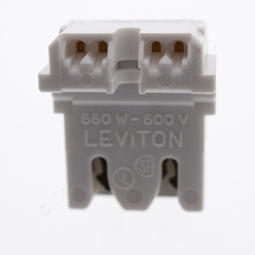 10 Leviton Panel Mount Fluorescent Lampholder Light Sockets G13 T8 Bi-Pin 13451 - Picture 4 of 5