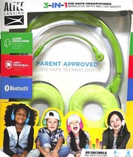 Altec Lansing Kid Safe 3-In-1 Bluetooth and Wired Headphones - Green