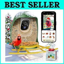 Color Night Vision Bird Feeder Camera, Squirrel-Proof Design