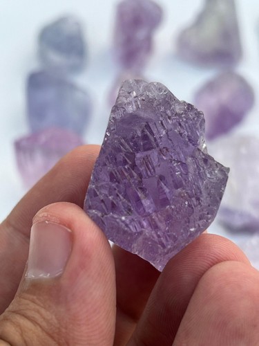19pcs 500g Natural Multicolor Kunzite Crystals Lot | Terminated Afghan Specimens - Picture 5 of 6