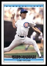Greg Maddux 1992 Donruss #520 Chicago Cubs FREE SHIPPING AutographDen