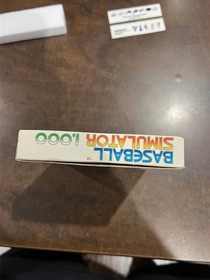 Baseball Simulator 1.000 Nintendo NES Complete CIB - Excellent!!