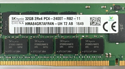 Lot of 10 pcs 32GB DDR4-2400 RDIMM ECC 2Rx4 1.2v 288p PC4-19200T-R RAM MEMORY - Picture 5 of 5