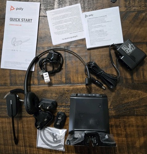 PLANTRONICS Poly CS540 Bezprzewodowy zestaw słuchawkowy DECT Czarny - Zdjęcie 8 z 8