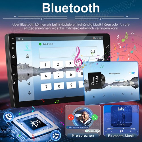 DAB+ 4+64GB Android 15 Apple Carplay Autoradio GPS Navi Für SUZUKI SX4 2006-2013 - Bild 11 von 16