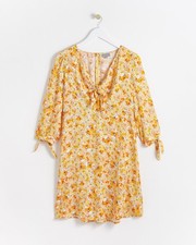 Oliver Bonas Womens Yellow Wrap Dress