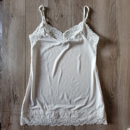 Top Cami XS de encaje blanco con correas ajustables White House Black Market para mujer - Imagen 1 de 14