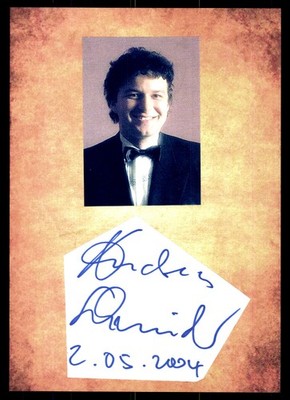 Andreas Schmidt German Opera Singer Original Signed + G 54591