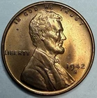 1942 S Uncirculated Lincoln Wheat Cent Exact Coin Imaged #LWC1469