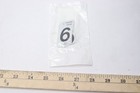 (10-Pk) Hillman Angle-Cut Adhesive Number 6 Reflective Mylar Black & Silver 1.5"