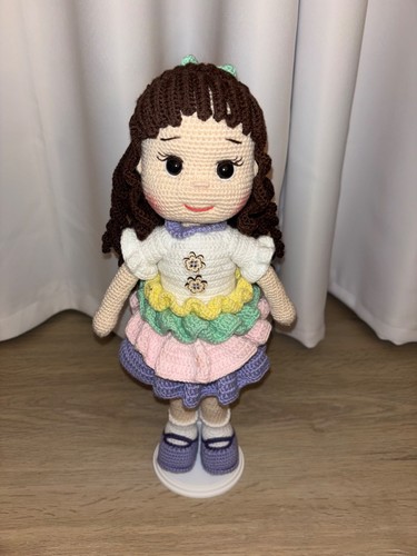 Amigurumi Crochet Doll Handmade *GORGEOUS* 15 Inches Tall - Picture 8 of 9