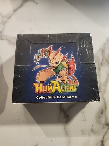 Vintage AEG HumAliens Collectible Card Game Challenge New Old Stock Booster Box - Picture 10 of 12