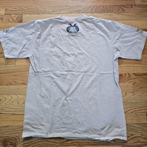 Rare B Kliban Cat T-Shirt Lg Tan San Francisco San Franciscat Golden Gate Bridge - Picture 9 of 11