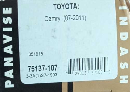 PanaVise - Halterung im Armaturenbrett für 2007-2011 Toyota Camry Fahrzeuge 75137-107 - Bild 2 von 3