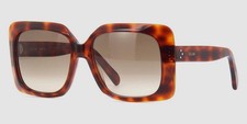 Celine Women's Brown CL40096F 55F Square Sunglasses 60-17-150