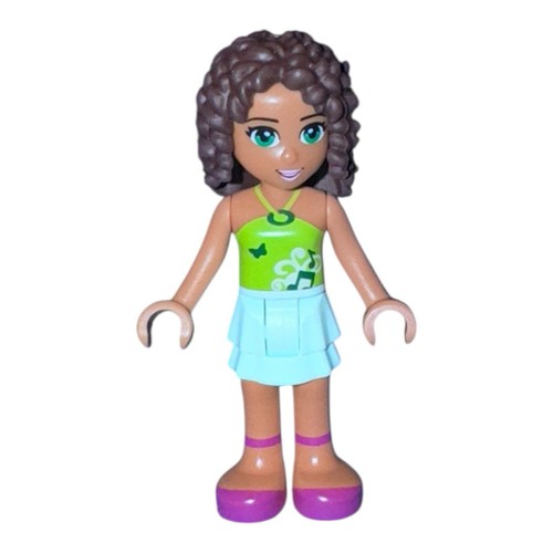 LEGO Friends Minifigure ANDREA frnd024 Lime Halter Notes From Set # 3938 - Picture 1 of 2