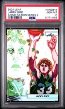 Graded 2024 Leaf Larry Bird #AN2B22 Anime Nation /99 Basketball Card PSA 10