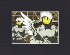 8X10" Matted Print Graffiti Art Picture: Banksy, London 2003