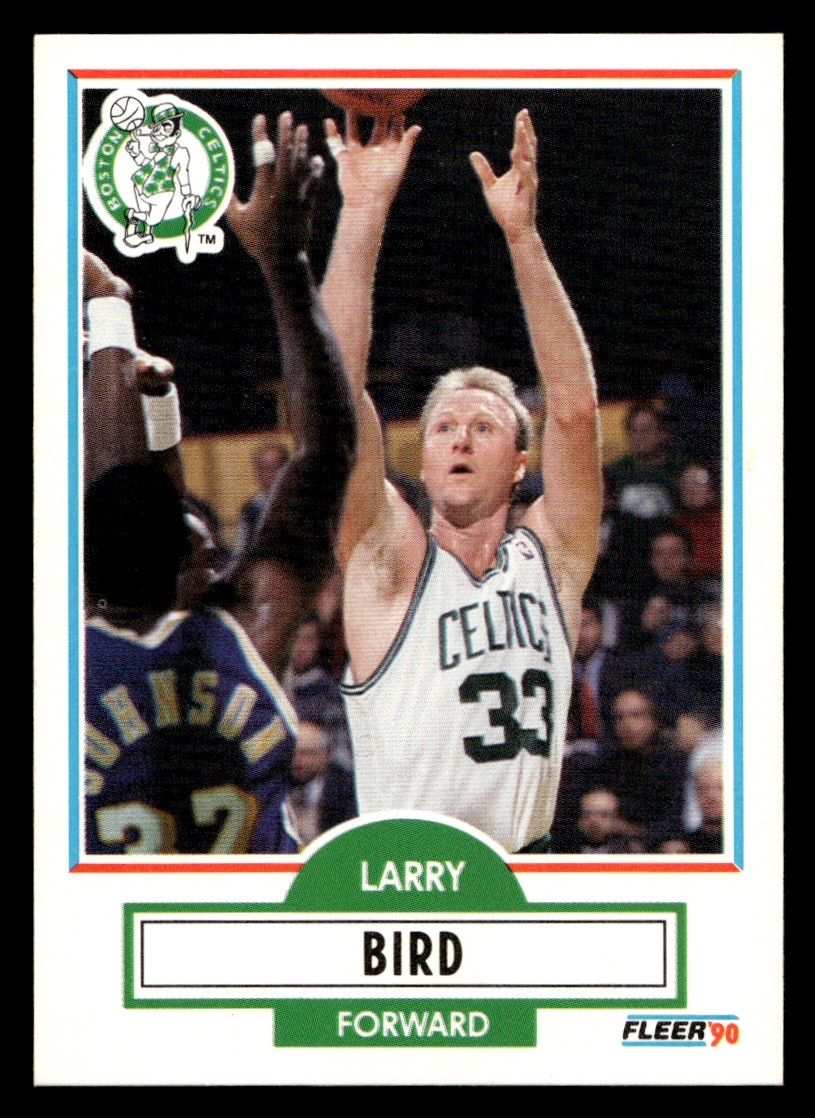 Fleer Larry Bird 1990 #8 Boston Celtics