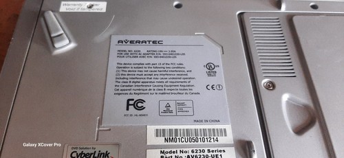 Averatec 6240 series laptop, boots to bios AMD Athlon 64 @1.6Ghz 480MB (470)) - Picture 10 of 14