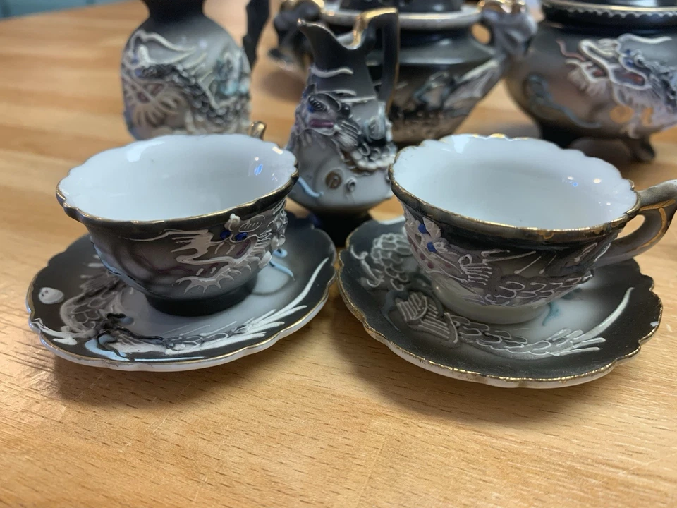 Vintage Moriage Dragonware - Image 3 of 4