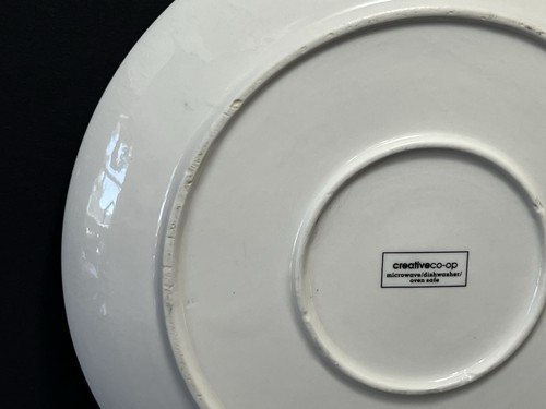 Plato de postre ensalada de gres Creative Co-Op 8” Huitre Creuse “Cupped Oyster” - Imagen 8 de 10