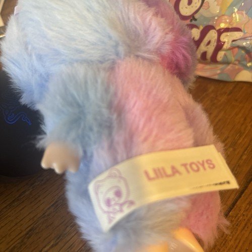 Liila's Lucky Cat Plush  Blue & Pink Cutie Stuffed & Flower New Just Opened Pack - Picture 7 of 11
