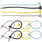 20pcs Silikonkabelbindungen Kabel Organizer Kabelbewirtschaftung Tools Silikon