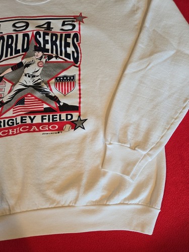 Vintage 1993 MLB Chicago Cubs Wrigley Field 1942 World Series Sweatshirt Sz XXL - Picture 6 of 17