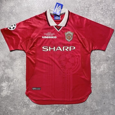 BNWT official 1999-2000 UMBRO Manchester United UCL home Beckham