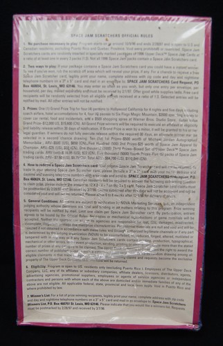 1996-97 Upper Deck Space Jam Series 1 Sealed Box 36 Packs JORDAN RARE - Picture 6 of 6