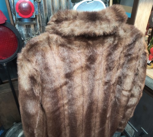 Blushe Expressions Womens 10 Jacket Coat Genuine Leather Reversible Faux Fur Y2K - Picture 17 of 21