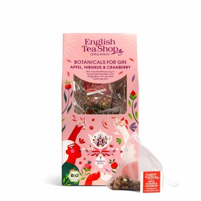 ETS - Botanicals for Gin ''Apfel, Hibiskus & Cranberry'', BIO, 7 Pyramiden-Beutel