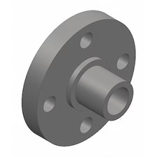Pvc Flange, Spigot, 1 In Pipe Size, 856-010