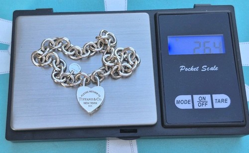 Authentisches seltenes Tiffany & Co Herz Vorhängeschloss Armband - Bild 12 von 12