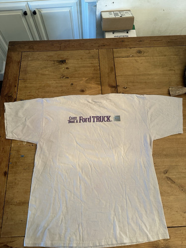 T-shirt vintage 1997 Alan Jackson Ford Trucks taglia XL made in USA invecchiata - Foto 5 di 6
