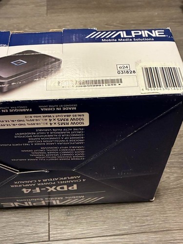 Alpine PDX-F4 4-Channel Digital Car Amplifier 100W×4 – Tested w/ Adapters - Picture 2 of 20