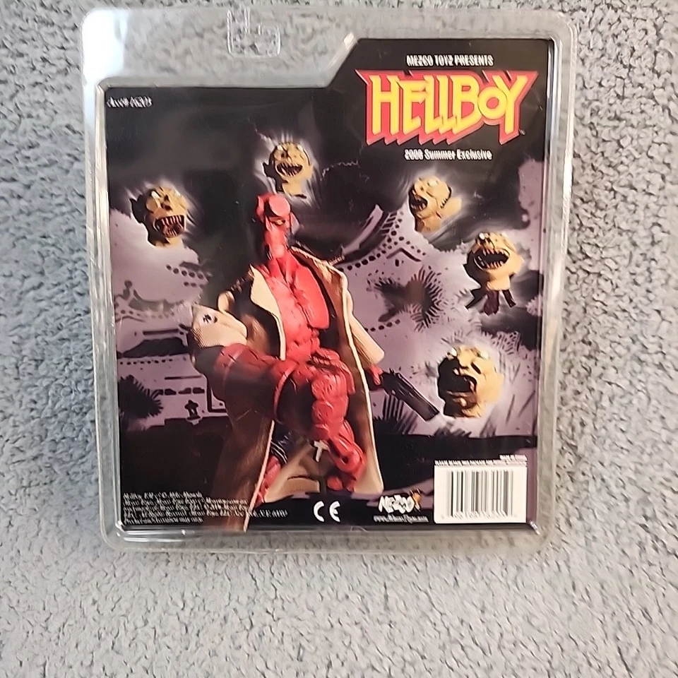 Gabardina Mezco Toys 2006 Hellboy con cabezas flotantes 2006 exclusiva de verano nueva en caja Foto 2 de 4