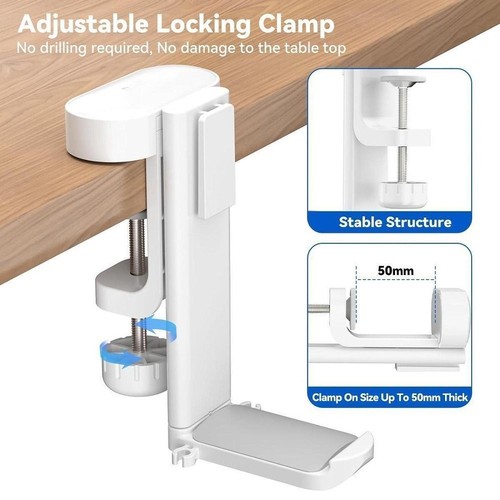 360° degree Rotating Desk Side Box Metal Water Cup Holder School - Photo 9/16