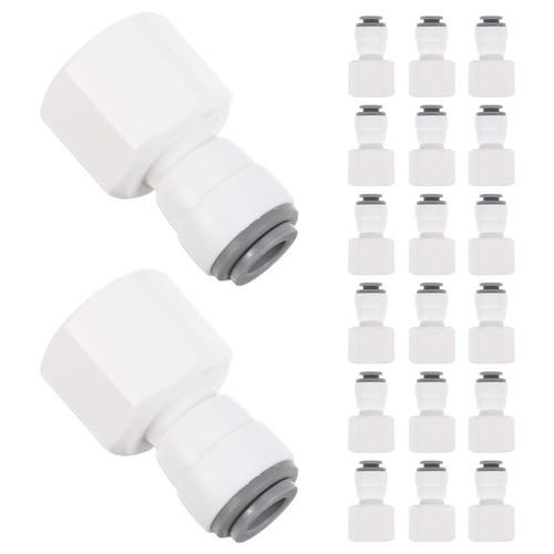  20 Pcs Straight Hose Connector Quick Coupling for Water Purifier - Foto 7 di 12