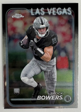 2024 Topps Chrome Football Rookie Card RC Brock Bowers #207