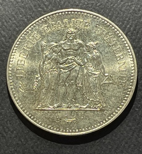 Frankreich 1974 50 Francs Silbermünze: Herkulesgruppe